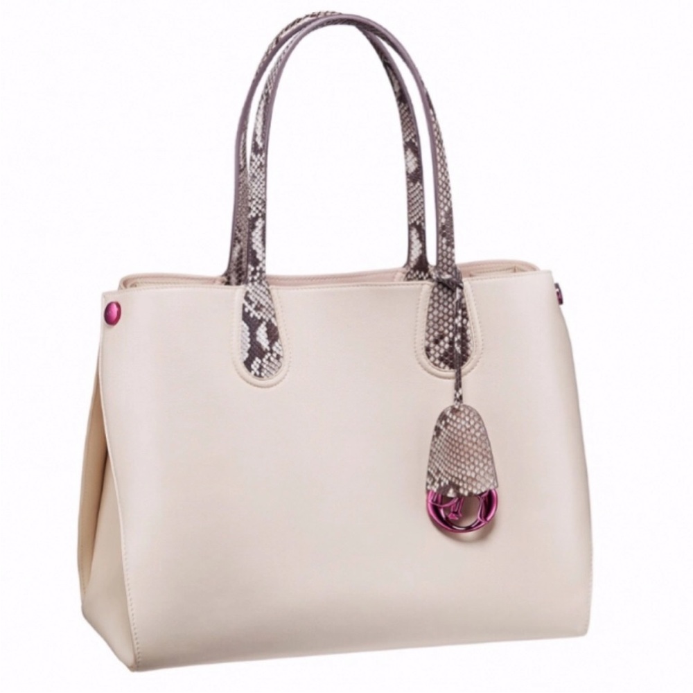 Dior Addict with Snakeskin Accents Tote Bag
